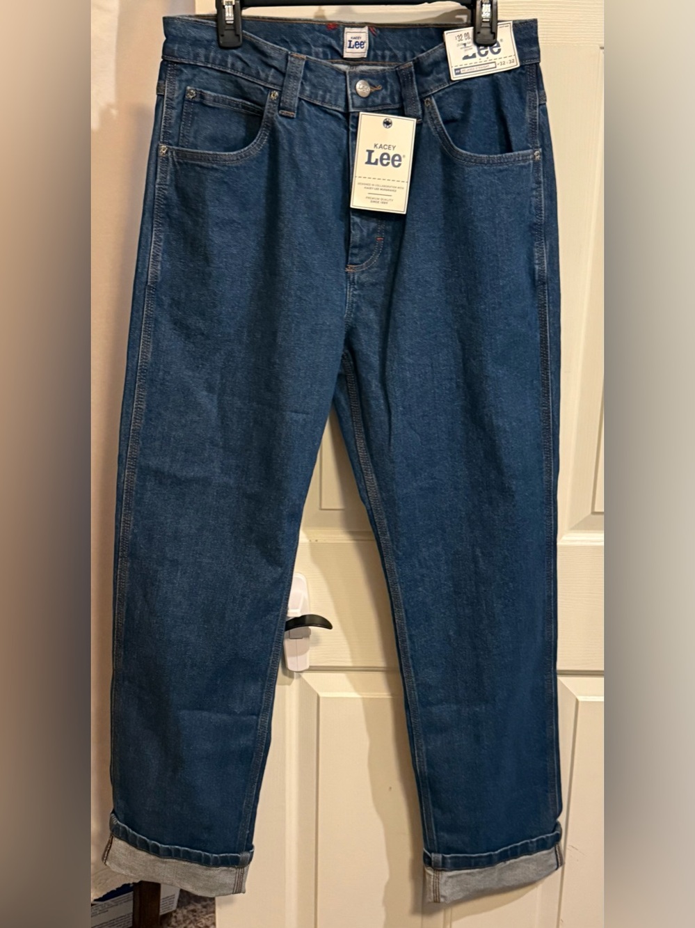 Lee Men's Straight-Leg Dark Blue Jeans